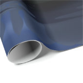 Chic Witte Lotus Blauw Cadeaupapier (Rol Hoek)