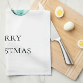 Chic Witte Munt Roze Gouden Kerst Ornamenten Theedoek (Quarter Fold)