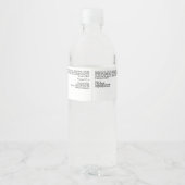 Chic Witte, Zilveren, Zwarte Body Butter Pot label Waterfles Etiket (Achterkant)