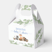 Chic Woodland Animal Baby Boy Shower Favor Box Bedankdoosjes (Voorkant Zijde)