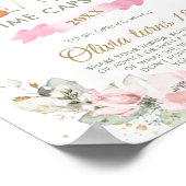 Chic Woodland Animals Greenery Floral Time Capsule Poster (Hoek)