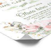 Chic Woodland Animals Greenery Floral Time Capsule Poster (Hoek)