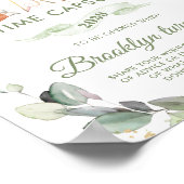 Chic Woodland Animals Greenery Time Capsule Poster (Hoek)