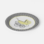 Chic Yellow Baby Buggy-Baby shower Bord (Gekanteld)