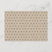 Chic Yellow Blush Burgundy Floral Wedding RSVP Informatiekaartje (Achterkant)