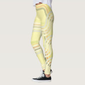 Chic Yellow Cream Curves Patroon Leggings (Links)