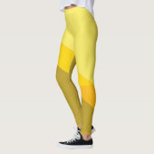 Chic Yellow en Tan Angles Leggings (Links)