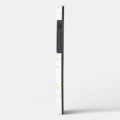 Chic Yellow Explosion Waterverf Stip Rode tekst Case-Mate iPhone Case (Achterkant / Links)