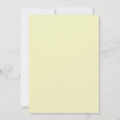 Chic Yellow Floral Bunch Wedding Jr Bridesmaid Kaart (Achterkant)