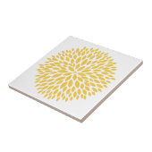 Chic Yellow Floral Tegeltje (Zijkant)