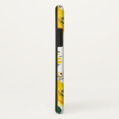 Chic Yellow Flowers en bladmonogram Case-Mate iPhone Case (Achterkant/rechts)