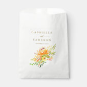 Chic Yellow Flowers Waterverf Weddenschap Aangepas Bedankzakje (Voorkant)