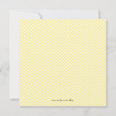 Chic Yellow & Green Butterfly Gender onthulling Kaart (Achterkant)