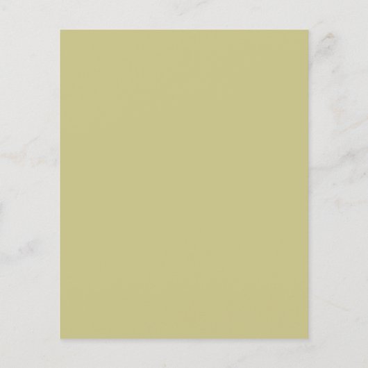 Chic Yellow green floral 50th BIRTHDAY PARTY (Achterkant)