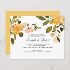 Chic Yellow green floral Wedding reheardiner