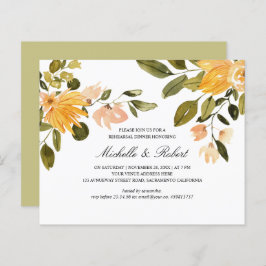 Chic Yellow green floral Wedding reheardiner