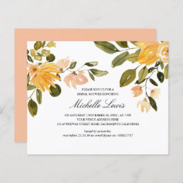 Chic Yellow green floral Wedding Vrijgezellenfeest