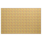Chic Yellow Oranje Daffodils Custom Floral Fabric Stof (Yard (91,4 cm))