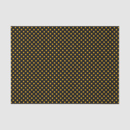 Chic Yellow Polka Dots op Zwart Tissuepapier