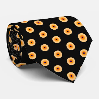 Chic Yellow Purple Polka Dot Neck Tie Stropdas