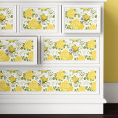 Chic Yellow Roses Bloemen Decoupage Tissuepapier