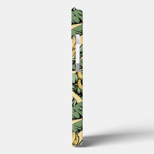 Chic Yellow Tropical Banana Leaf Pattern Case-Mate iPhone Case (Achterkant / Links)