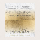 chic yellow veil ombre marmer oognazorg visitekaartje (Buitenkant ongevouwen)