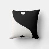 CHIC YIN YANG ZWART-WIT HEDENDAAGSE KUNST KUSSEN (Achterkant)