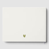 Chic Yosemite National Park CA Waterverf bruiloft Gastenboek (Achterkant)