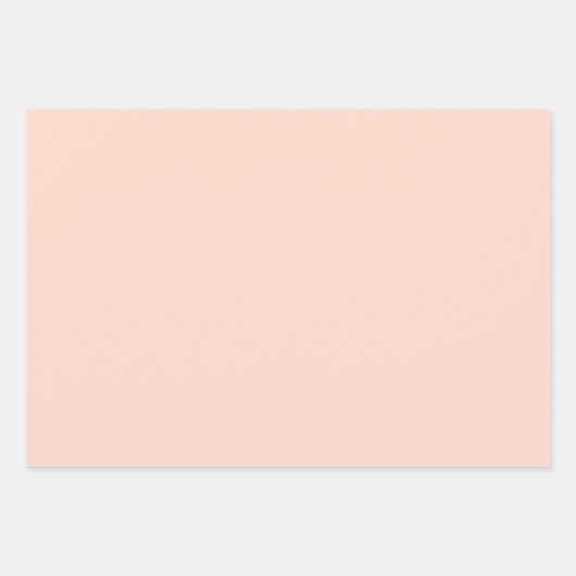 Chic Zacht Roze Bleek Pastel Effen Tinten Modern Inpakpapier Vel (Voorkant 3)