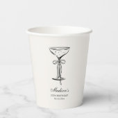 Chic Zand Champagne Feest Papieren Bekers (Achterkant)