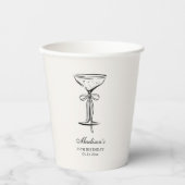 Chic Zand Champagne Feest Papieren Bekers (Voorkant)