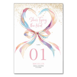 Chic Ze bindt de Roze Knoop Boog Vrijgezellenfeest Kaart