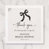 Chic Ze Krijgt de Knoop Aan Bruidsfeest Bedankjes Labels (Voorkant)