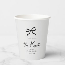 Chic Ze Krijgt De Knoop Zwart Lint Bruidsdouche Papieren Bekers