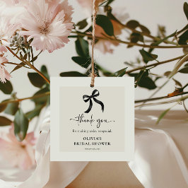Chic Ze Krijgt Een Knoop Zwart Lint Bruidsfeest Bedankjes Labels
