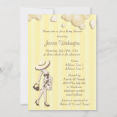 Chic Ze staat op het punt neutraal Baby shower te  Kaart (Achterkant)