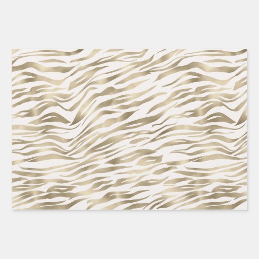 Chic Zebra Afdrukken Inpakpapier Vel (Voorkant)