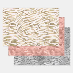 Chic Zebra Afdrukken Inpakpapier Vel
