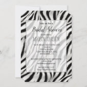 Chic Zebra Afdrukken Kaart (Voorkant)