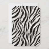 Chic Zebra Afdrukken Kaart (Achterkant)