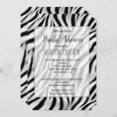 Chic Zebra Afdrukken Kaart (Voorkant / Achterkant)