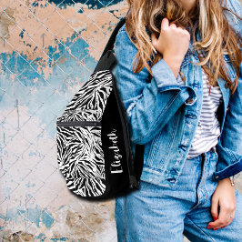 Chic Zebra Afdrukken Sling Bag
