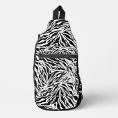 Chic Zebra Afdrukken Sling Bag (Voorkant)