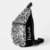 Chic Zebra Afdrukken Sling Bag (Rechterhoek)