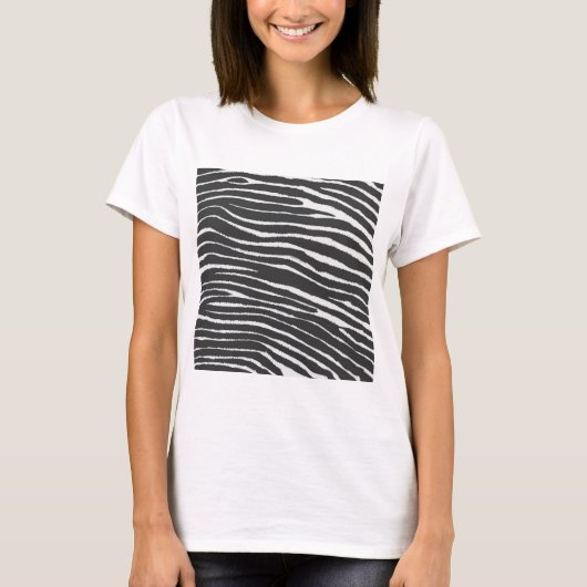 Chic Zebra Afdrukken T-shirt (Voorkant)