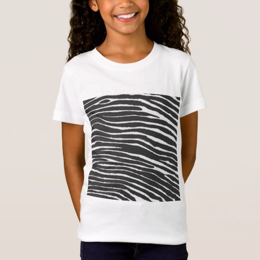 Chic Zebra Afdrukken T-shirt (Voorkant)