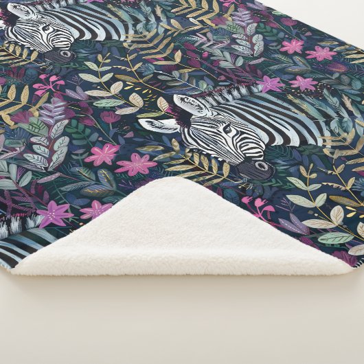 Chic zebra patroon sherpa deken (3/4)