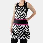 Chic Zebra Pattern roze kant Schort (Insitu)