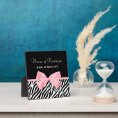 Chic Zebra Print Boutique Light True roze lint Fotoplaat (Insitu)